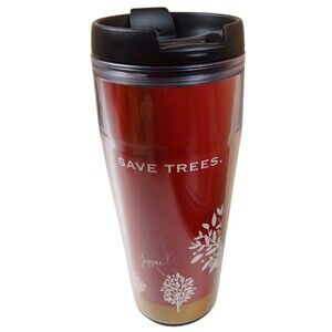 Seattle's Best "I Save Trees" 16 oz Travel Coffee Mug with Closeable Lid
